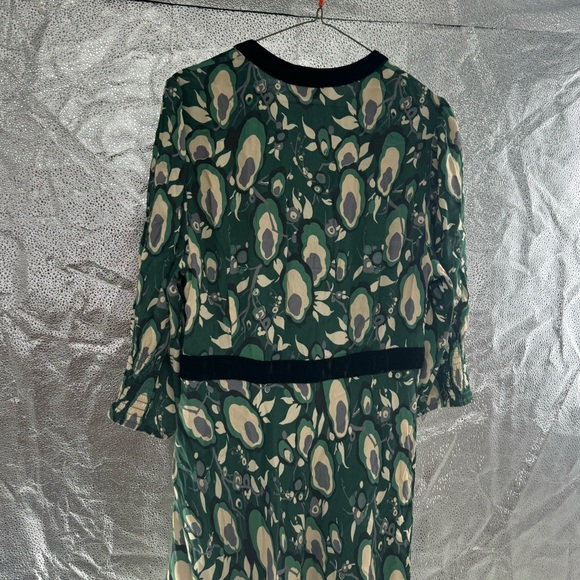 Rixo Petra midi dress green & black L / 10 - Picture 10 of 12